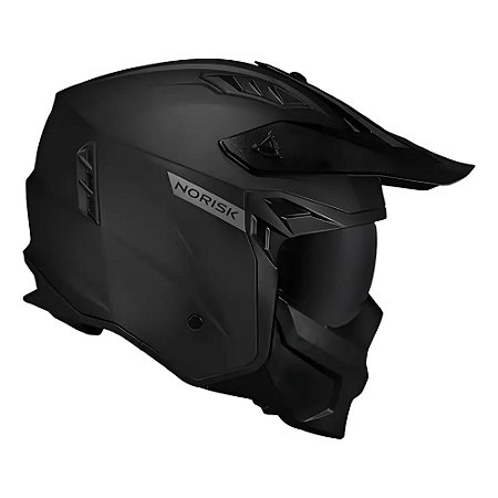 Capacete Norisk Darth 2 Monocolor Matte Black