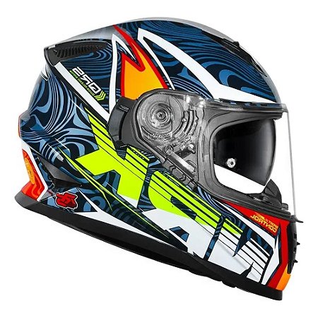 Capacete Norisk FF302 Soul 2 Control Blue/Orange