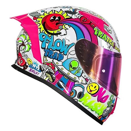 Capacete Norisk Flow Trap White