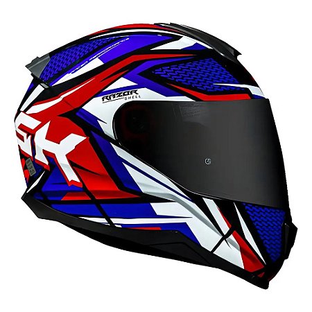 Capacete Norisk Razor Sharp Blue/Red