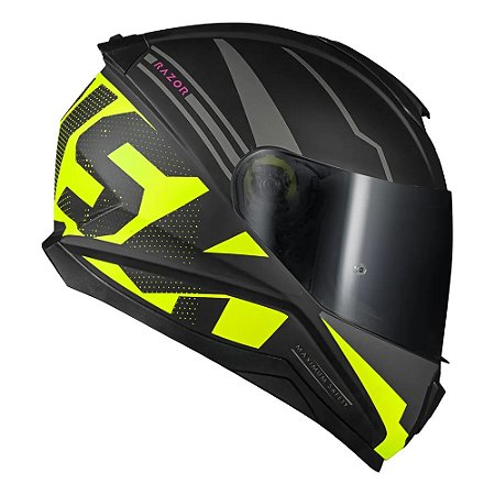 Capacete Norisk Razor Full Matte Black/Yellow