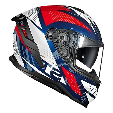 Capacete Norisk Strada II ST White/Blue/Red