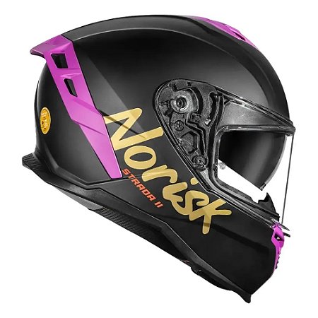 Capacete Norisk Strada II Lotus Matte Black/Pink