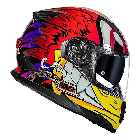 Capacete Norisk Soul FF302 Loko Red
