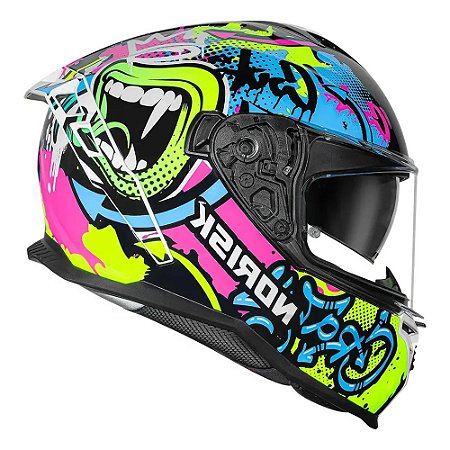 Capacete Norisk Strada II Wow Preto