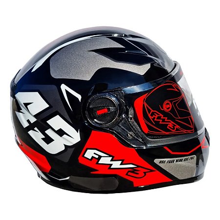 Capacete FW3 GTX 43 Grafite