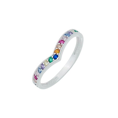Anel Color Prata 925