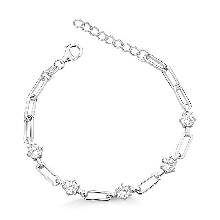 Pulseira Ponto de Luz Prata 925