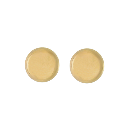 Brinco redondo semijoia ouro 18k