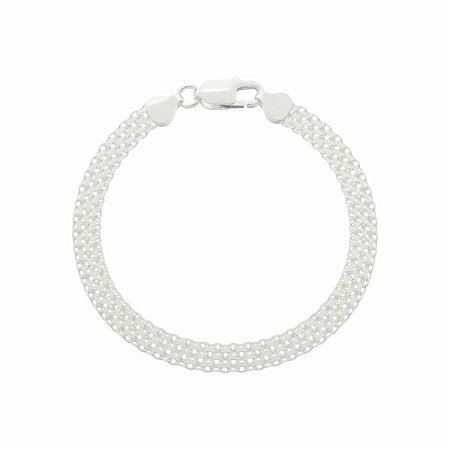 Pulseira esteira prata 925