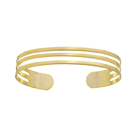 Bracelete liso 3 fios