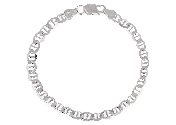 Pulseira Piastrine masculina  prata de lei 925