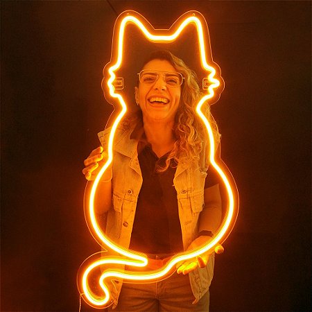 Neon Led - Gato Silhueta