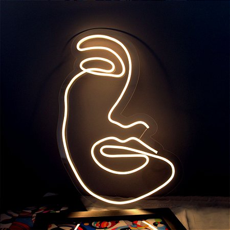 Neon Led - One Line Face