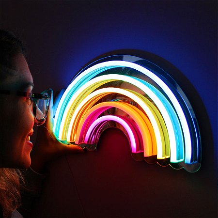 Neon Led Espelhado- Arco íris