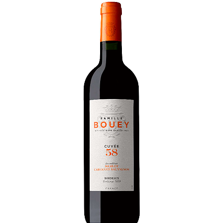 Vinho Maison Bouey Cuvée 58 Bordeaux Rouge  Merlot & Cabernet Sauvignon 2020 750ml
