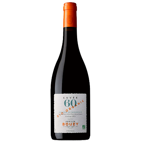 Vinho Maison Bouey Cuvée 60 Bordeaux Rouge Merlot & Cabernet Franc 2020 750ml