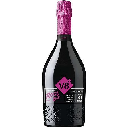 Espumante V8 + Prosecco Doc Brut Rose Millesimato 2022 – Lele 750ml