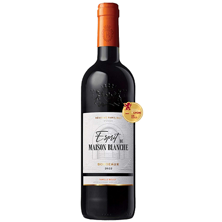 Vinho Esprit de Maison Blanche Rouge - AOC Bordeaux 2022 750ml