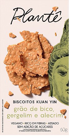 Biscoito Kuan Yin - Grão de Bico com Gergelim e Alecrim - 60g