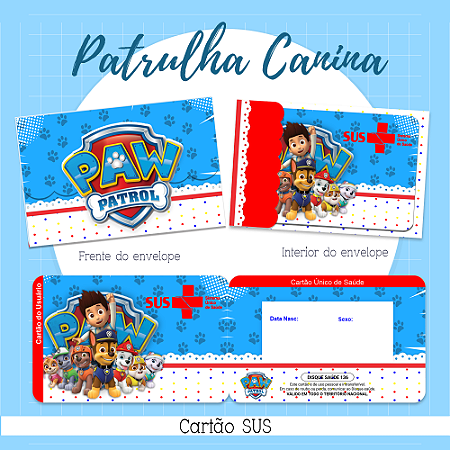 CARTÃO DO SUS PERSONALIZADO COM NOME DO BABY OU TEMA A SUA ESCOLHA. (FAZEMOS EM QUALQUER TEMA) MENINO