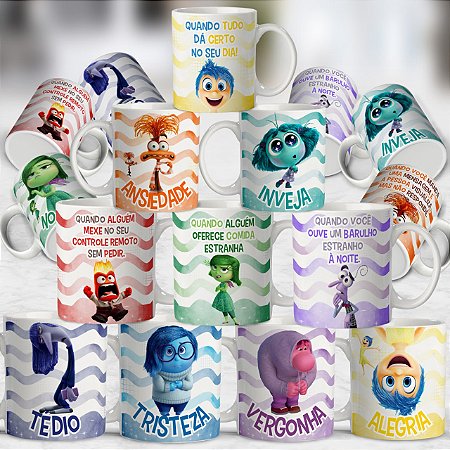 Caneca Polímero Divertida Mente