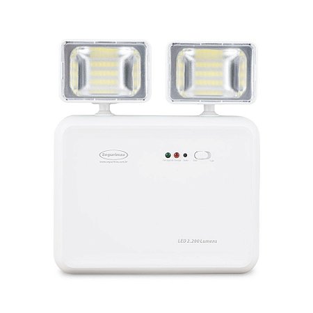 LUM. EMERGENCIA 2 FARÓIS LED 2200LUMENS 450M2