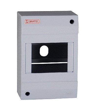 QUADRO PVC SOBREPOR 03-04DIN BRANCA