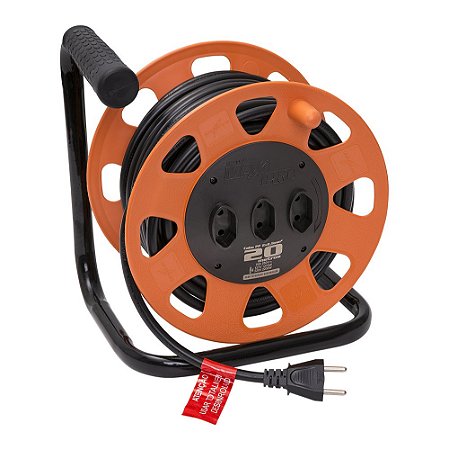 Extensão Maxi 20 Metros 2P 20A Laranja - Daneva