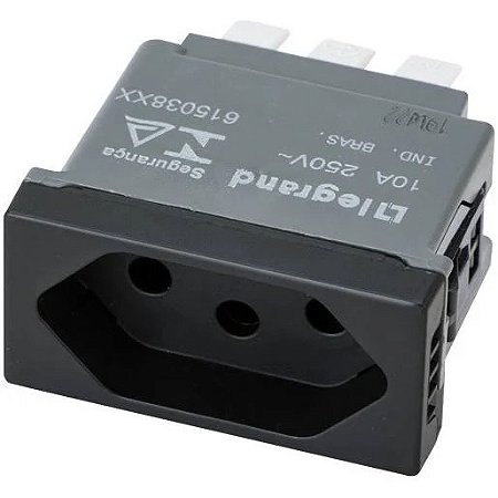 Módulo Tomada 10A Preto - Pial Plus+