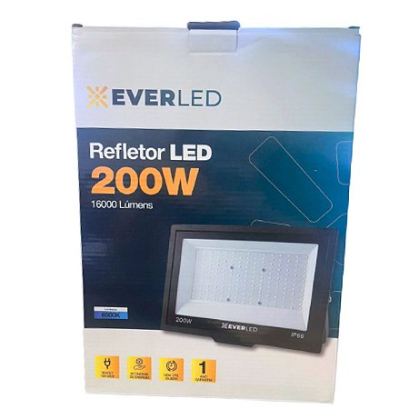 Refletor Led 200W 6500K Everled