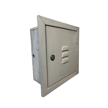 Caixa de Telefone Embutir CIE DG 30X30X12 Cinza
