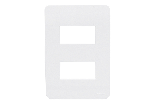 Placa 4X2 - 2 Módulos Branca Orion Schneider