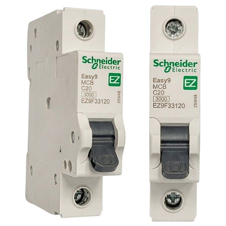Disjuntor 1x20A C Monopolar 20A Curva C Schneider EASY9
