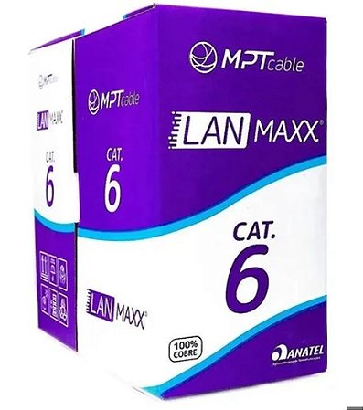 Cabo UTP Rede CAT-6 Azul MPT CABLE CM (Caixa 305 Metros)