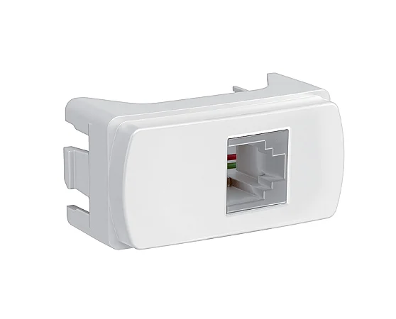 Modulo Tomada RJ11 2 Fios Branco Miluz S3B74900 Schneider