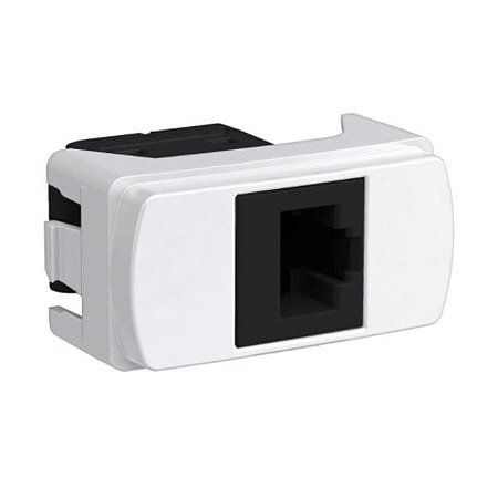 Módulo Tomada RJ45 CAT.5E Branco - Miluz