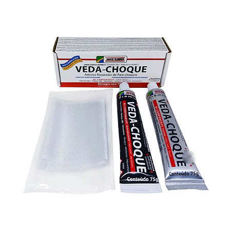 Veda Choque Maxi Rubber Cola Parachoque Solda Plastica 150G