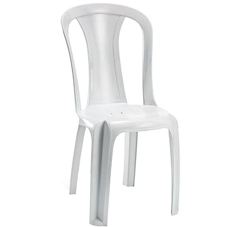 Cadeira Plastico Monobloco Ametista Resistente Bistro Branca 180kg - Shop  Tintas