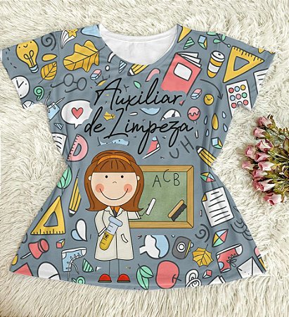 Blusinha auxiliar de limpeza