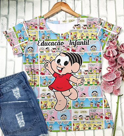 Blusinha Mônica Educação Infantil