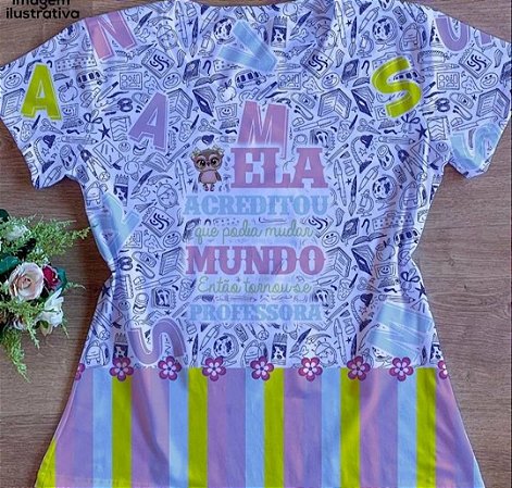 Blusinha Ela acreditou que podia mudar o mundo L3