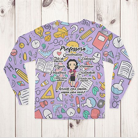 Blusinha Manga Professra