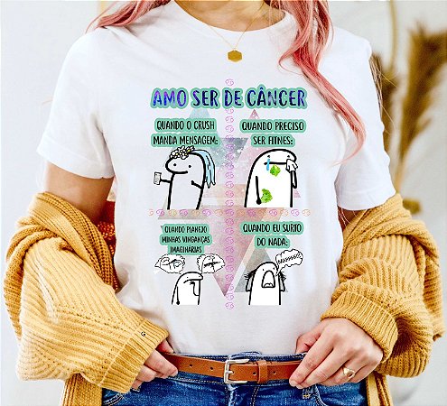 Blusinhas amo ser de câncer