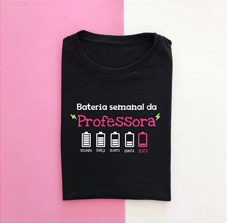 Blusinha bateria de professora