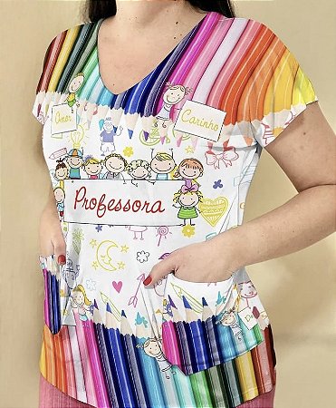 Bata com bolso Professora