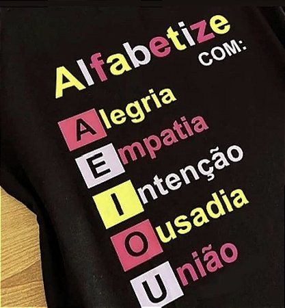 Blusinha Alfabetize