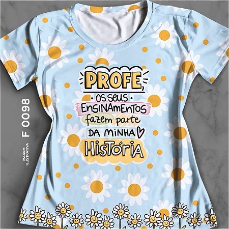 Blusinha professora ensinamentos