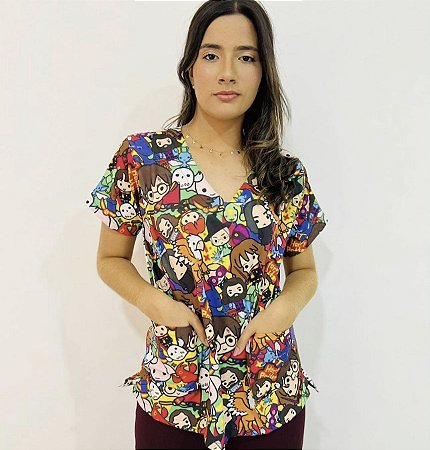 Bata com bolso desenhos