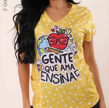 Bata com bolso gente que ama ensinar